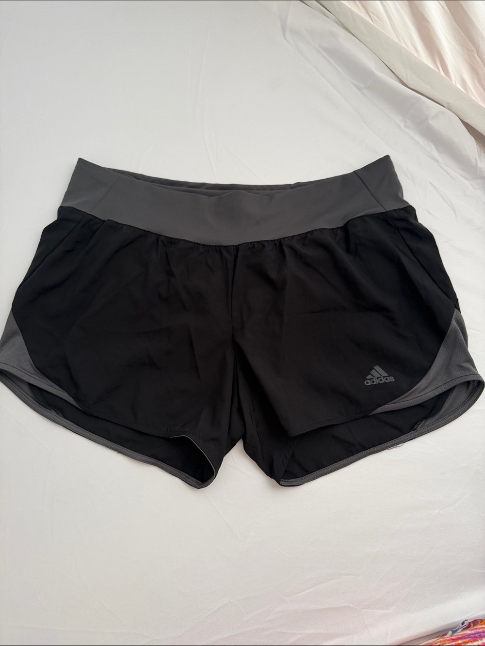 Adidas Women’s Black/Grey Athletic Running Shorts